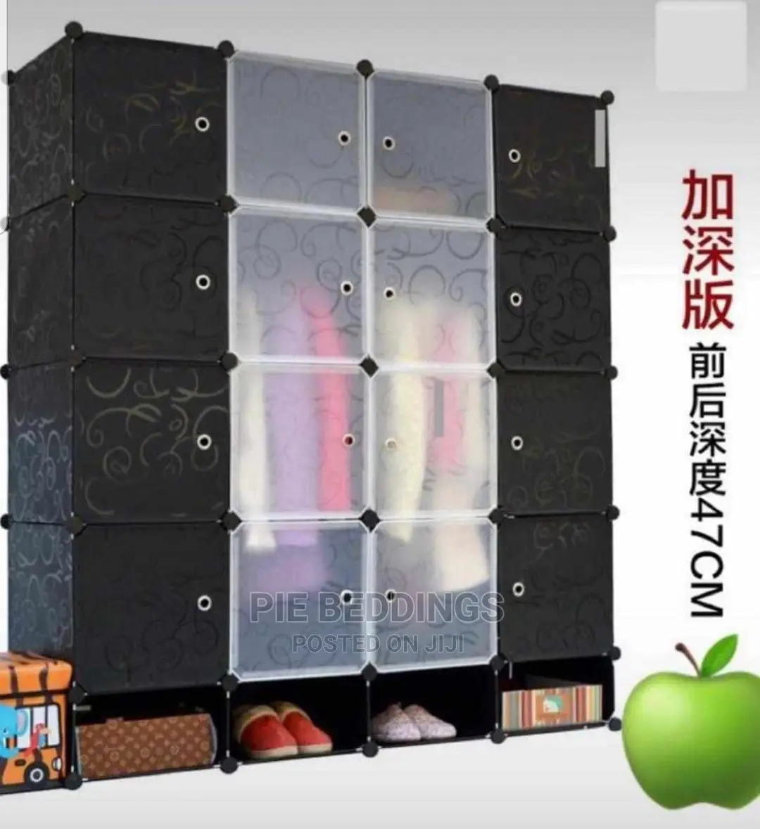 Quality Plastic Closet With 4 Columns
