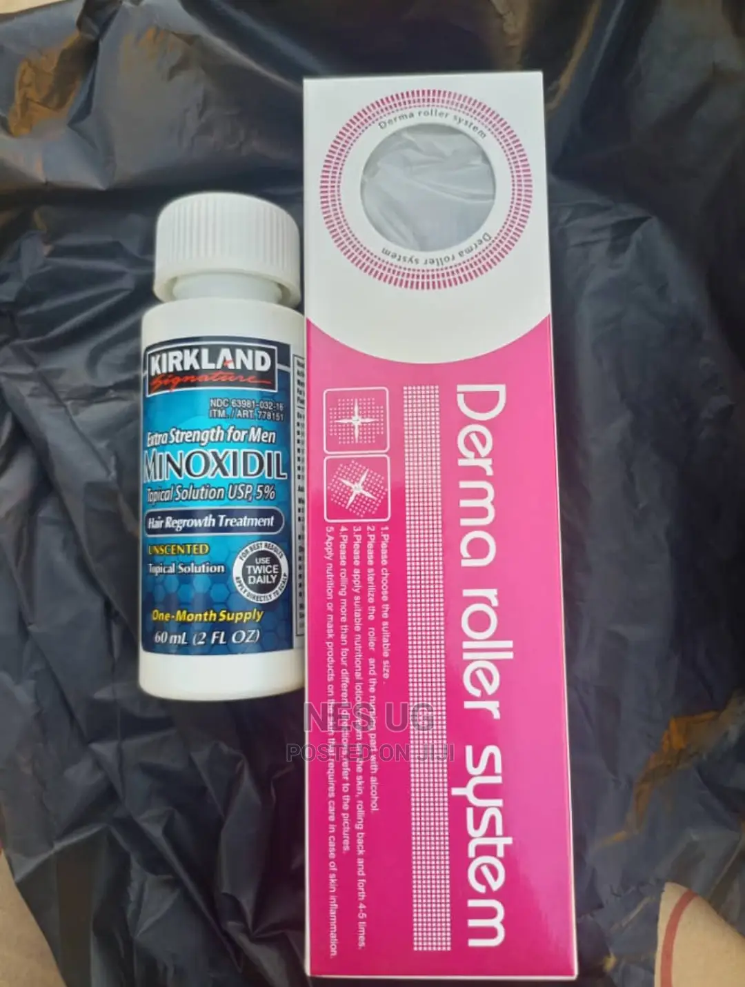 Minoxidil Hair Growth Oil Beard Growth Oil and Derma Roller