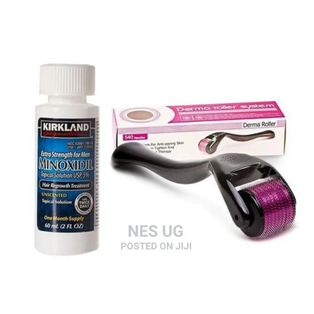 Minoxidil Hair Growth Oil Beard Growth Oil and Derma Roller