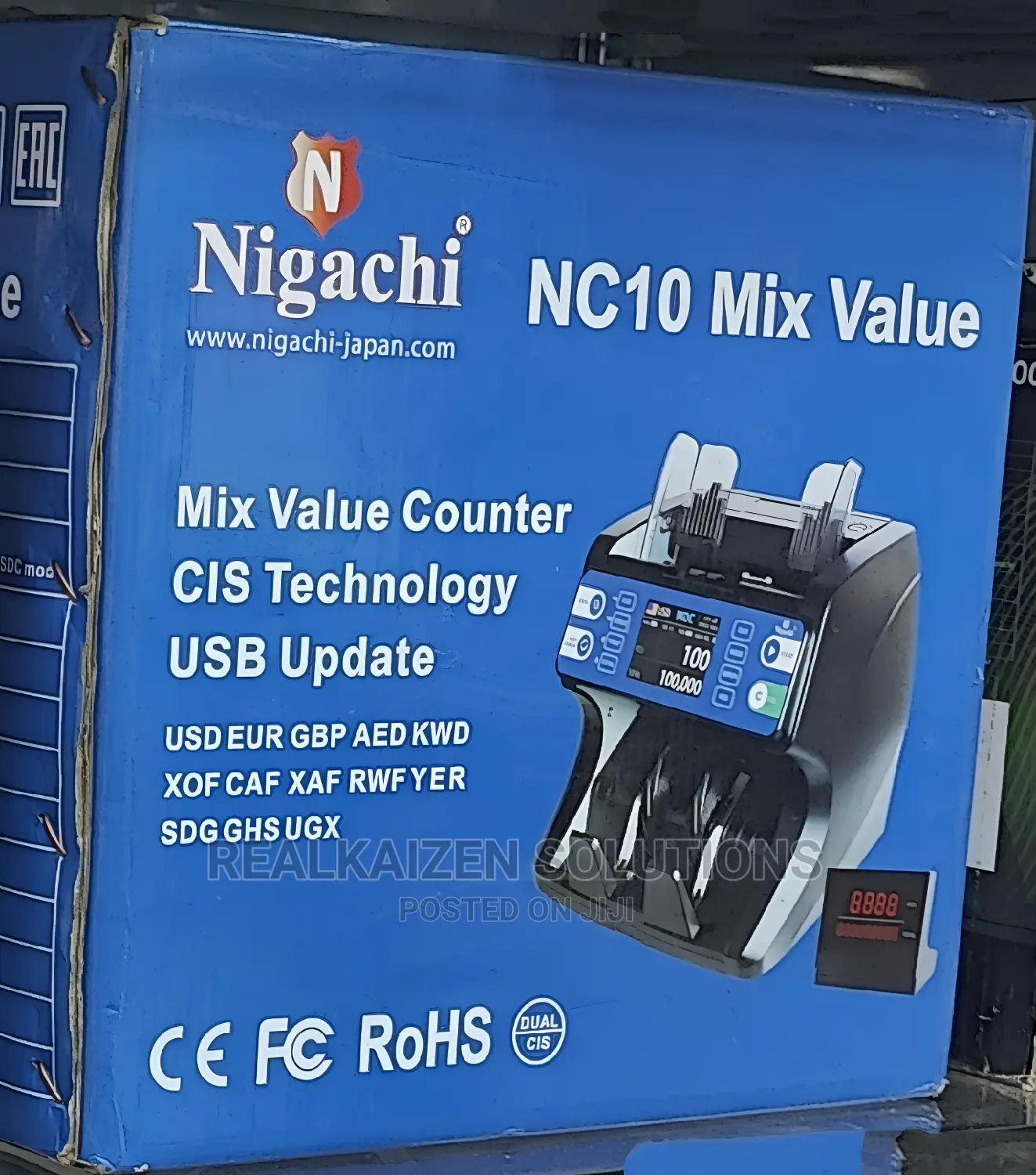 NIGACHI 10mix UV| MG| IR| 2 CIS| Money Bill Counting Machine