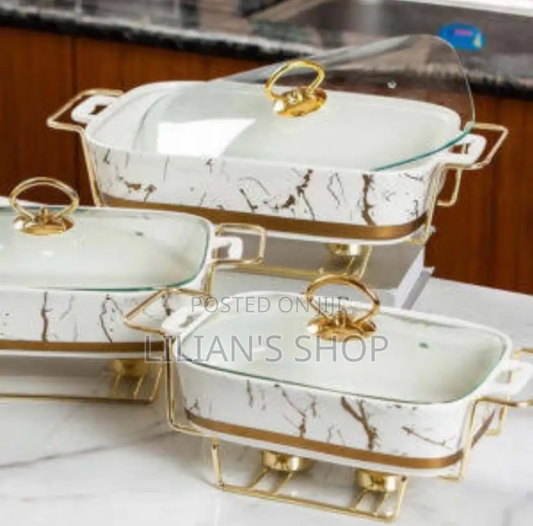 3pcs Food Warmer Chaffing Dishes