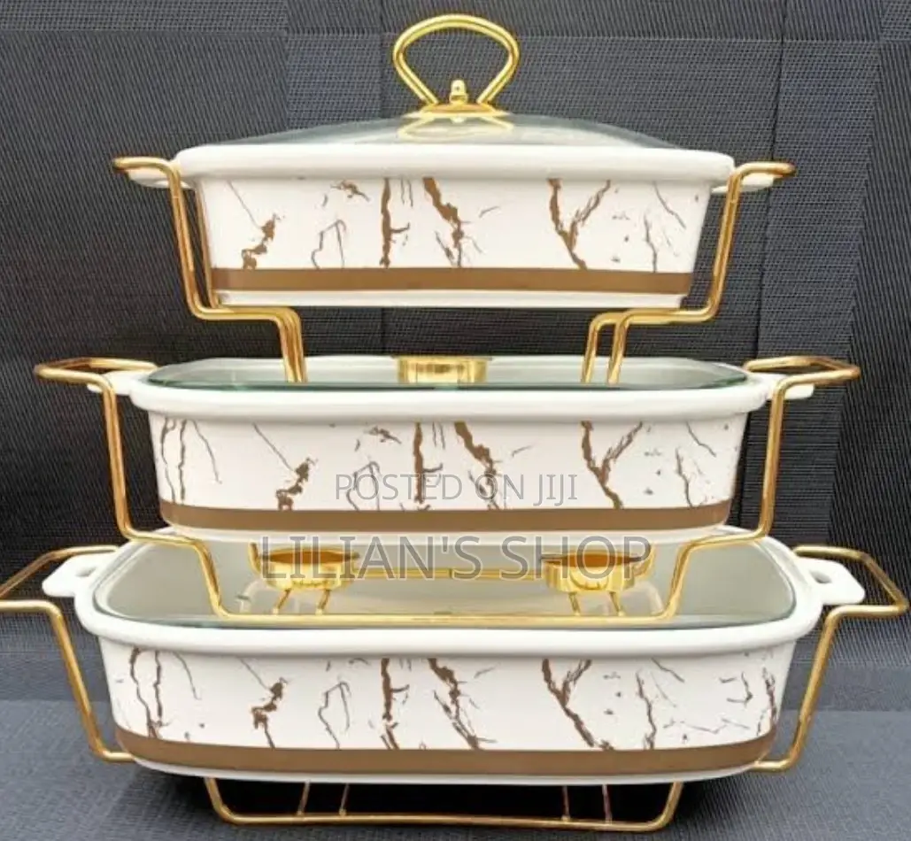 3pcs Food Warmer Chaffing Dishes