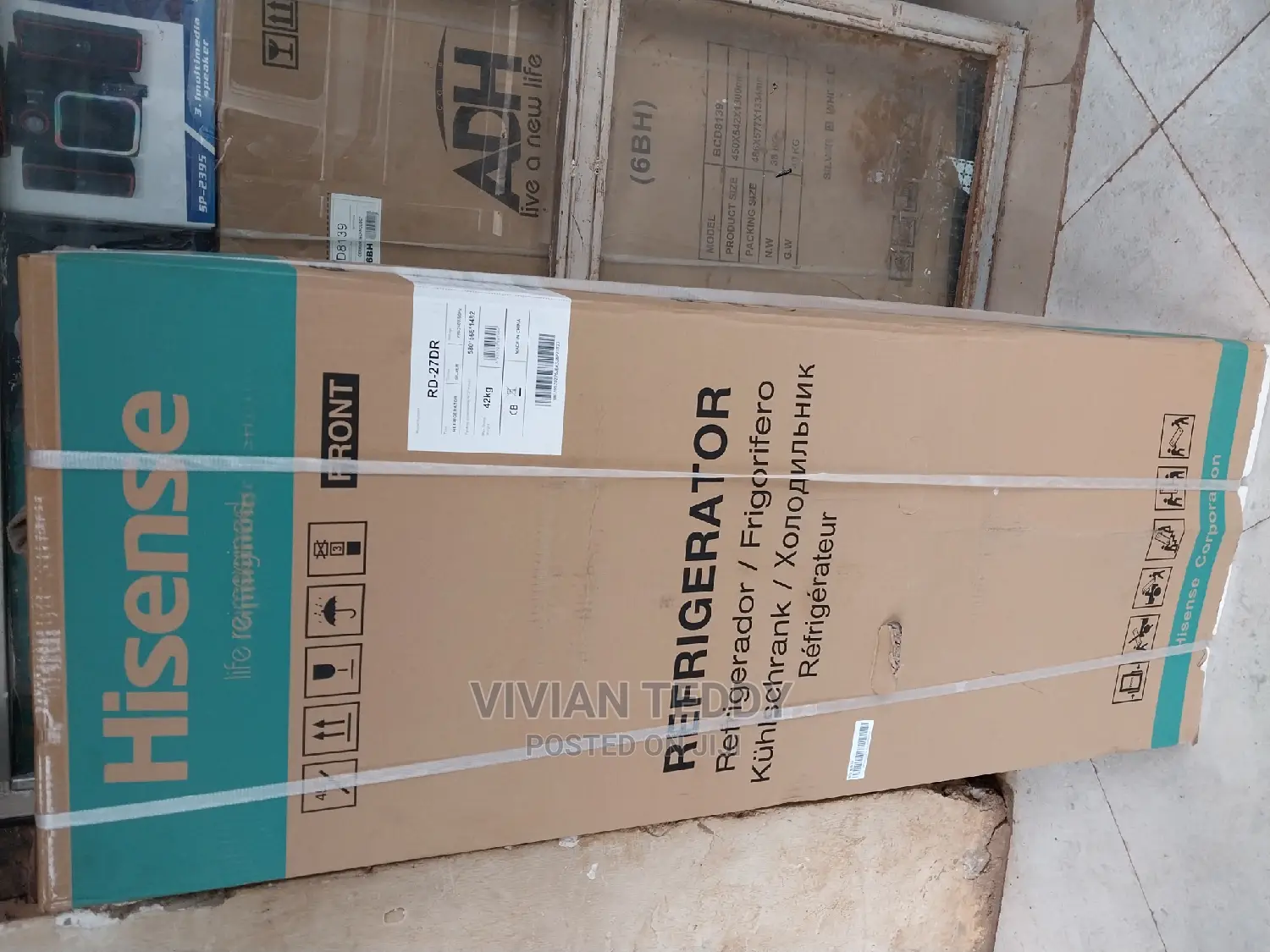 270 Litres Hisense Fridge Double Door