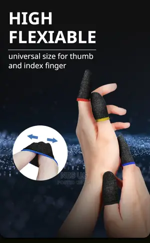 New Finger Cover Gaming Sweat Proof Thumb Sleeve Gloves 2pcs