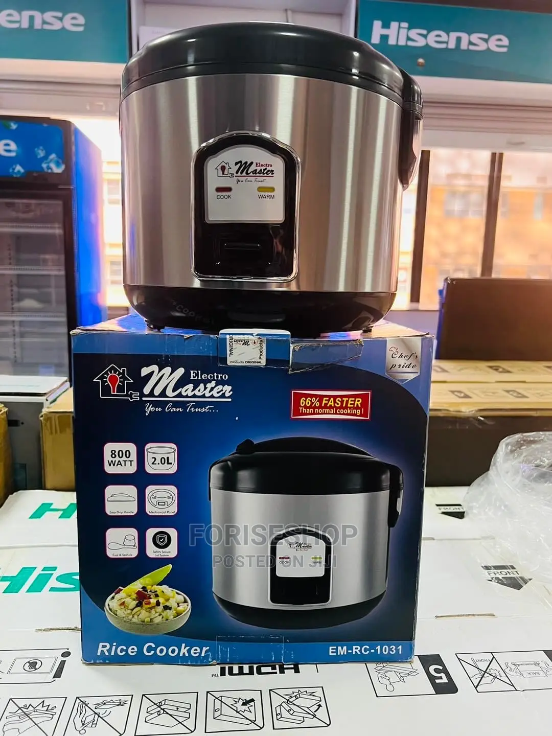 Electro Master 2litres Rice Cooker Warranted