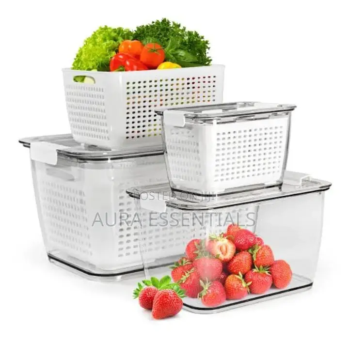 2.72 Refrigerator Organiser Bin Storage Container