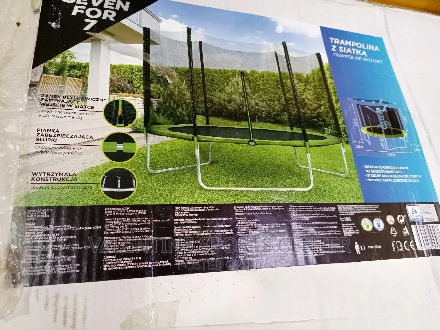 TRAMPOLINA Z SIATKA With Net Full Set Original