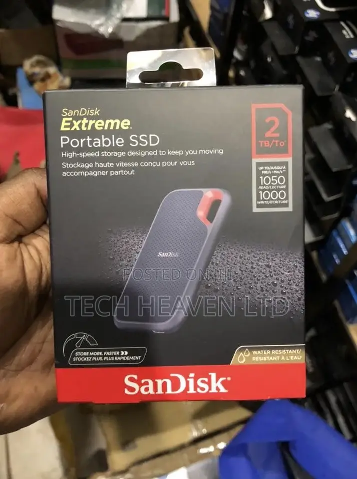 2tb Sandisk Extreme Portable SSD - Waterproof