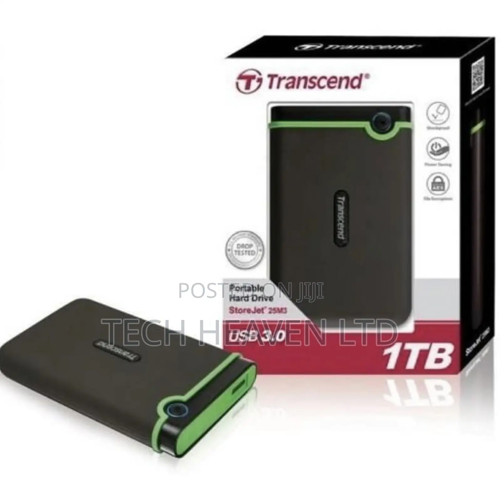 1tb Transcend External Drive - Usb 3 Brandnew