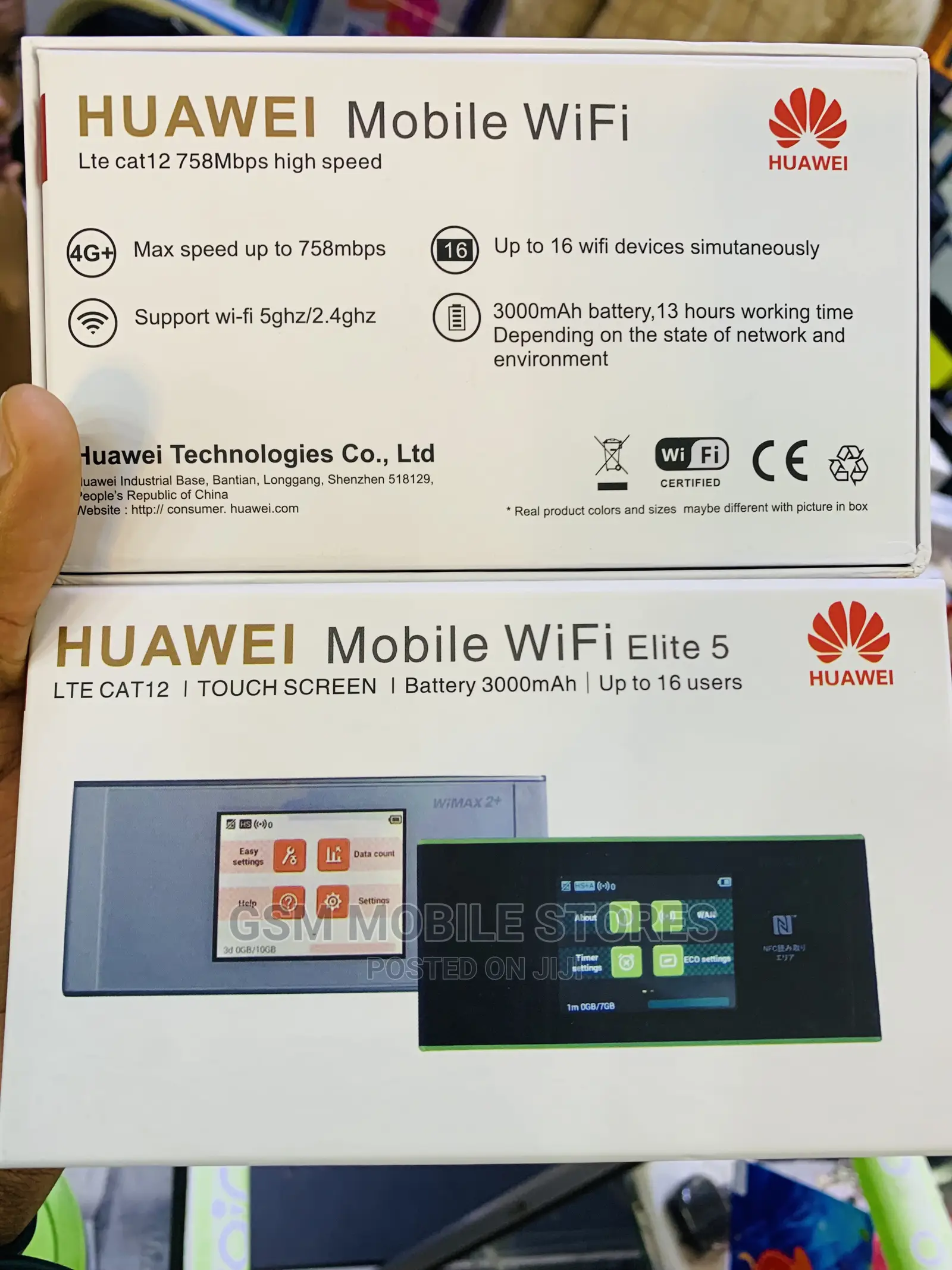 Huawei Elite 5, CAT12 4GLTE, Touch Screen 3000mah, 16users