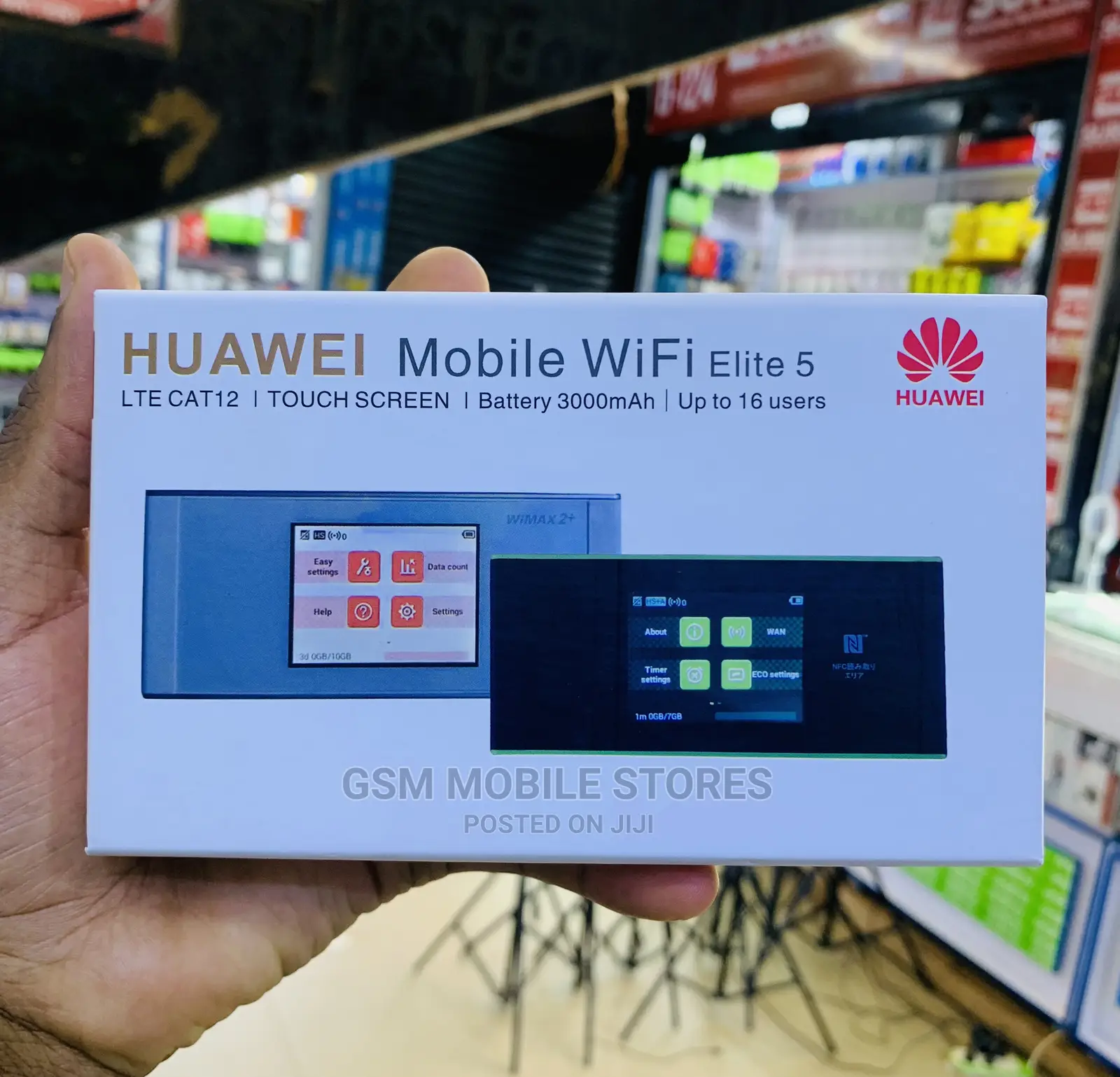 Huawei Elite 5, CAT12 4GLTE, Touch Screen 3000mah, 16users