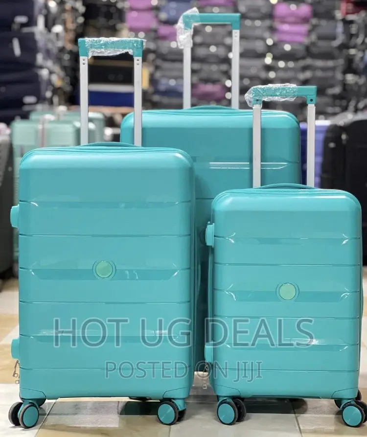 Waterproof Travel Suitcases- Light Blue