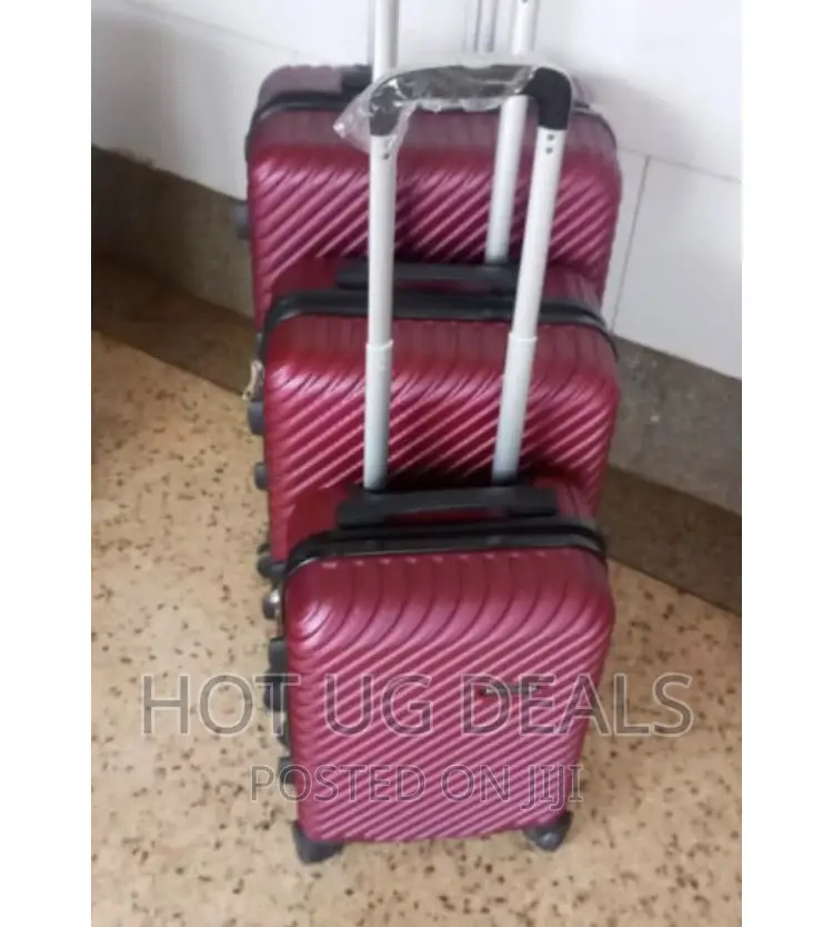 Waterproof Plastic Suitcase- Maroon