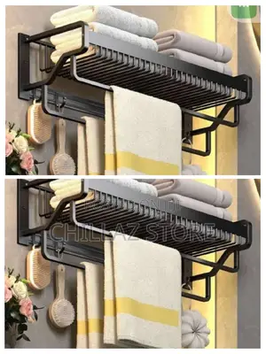 Modern Wall Mounted Bathroom Towel Holder.