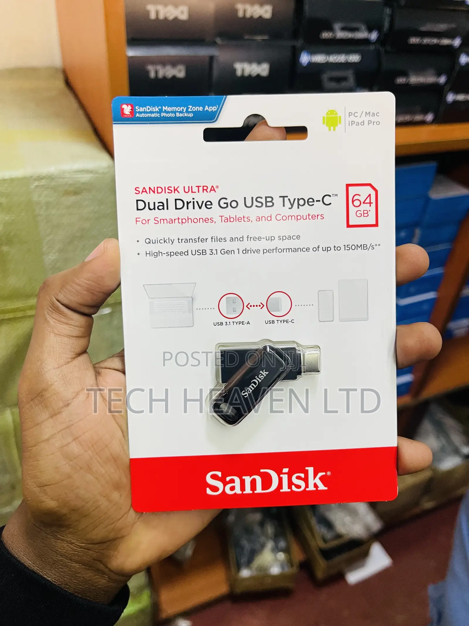 64gb USB Type-C Sandisk Ultra Flash Drive