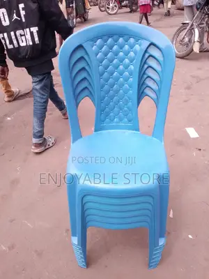 Plastic Chairs Armless Blue