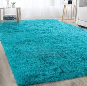 Classy Fluffy Center Carpets 1.5*2 Meters (Blue)