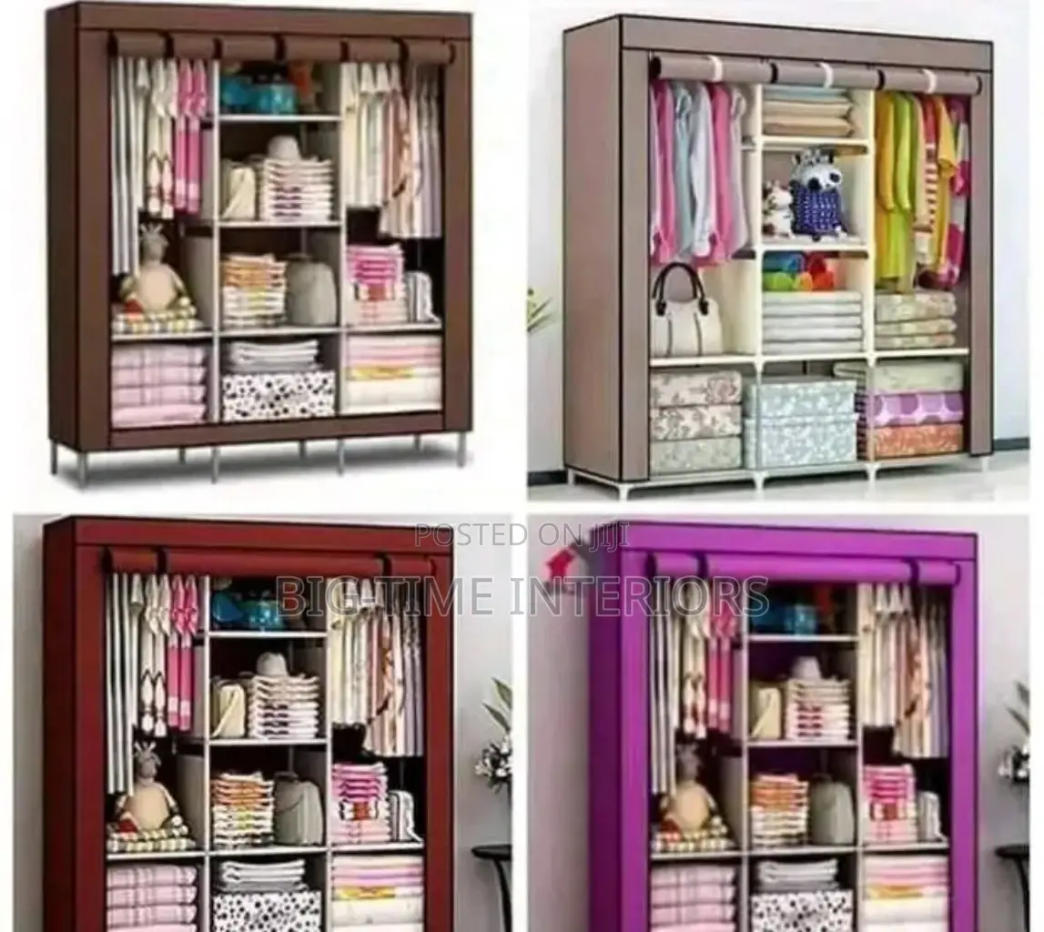 3 Column Wood and Clothe Closets