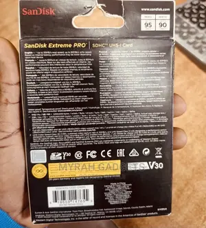 32gb Sandisk Extreme PRO Uhd Video Memory Card