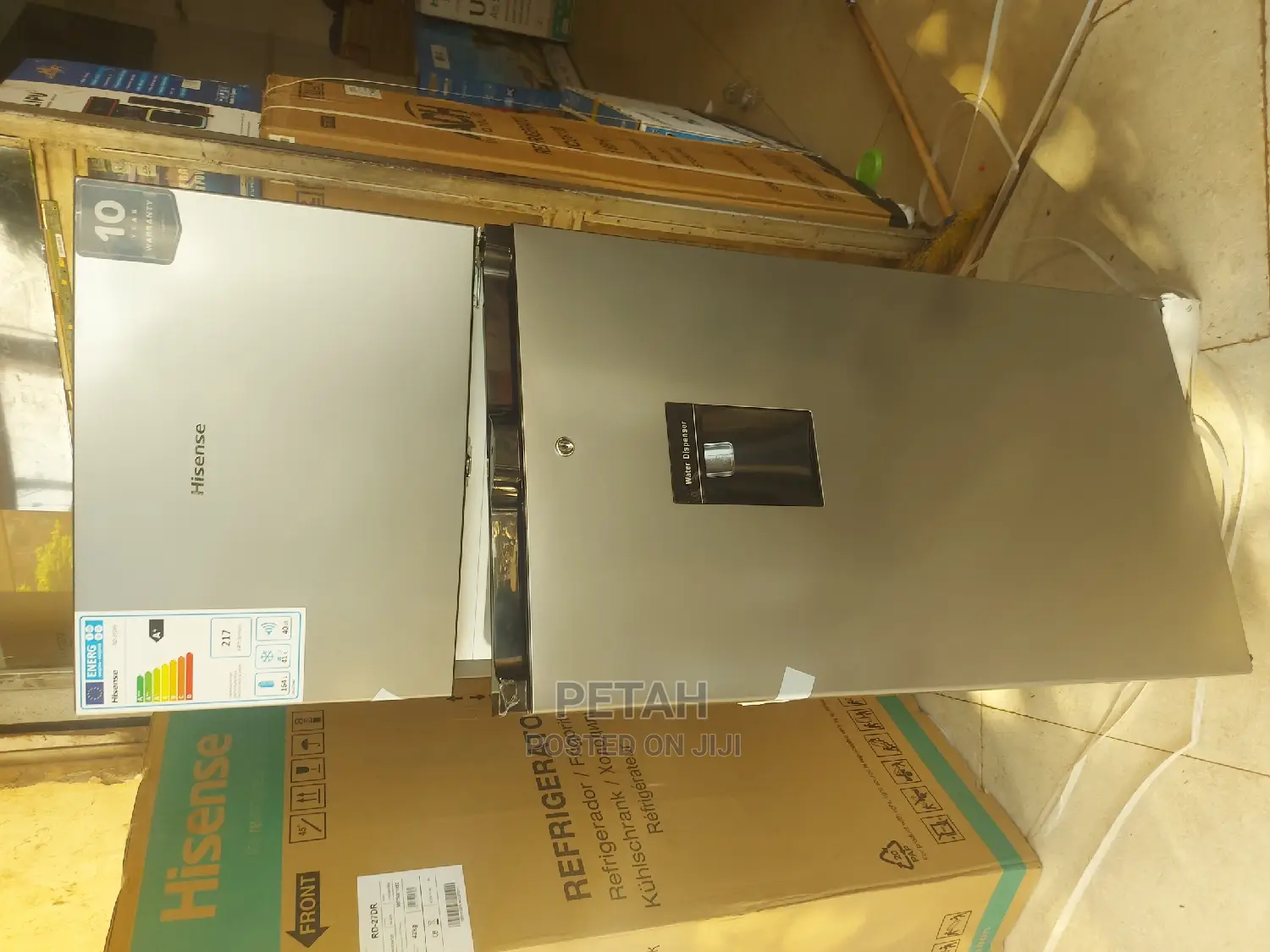 New HISENSE 270litre Double Door Fridge