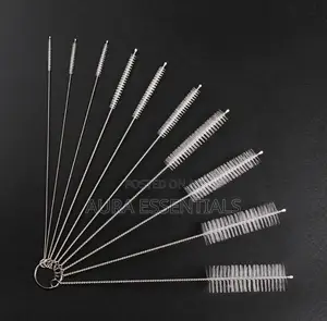 10pcs Stainless Soft Hair Nylon Cleaning Brushes Set