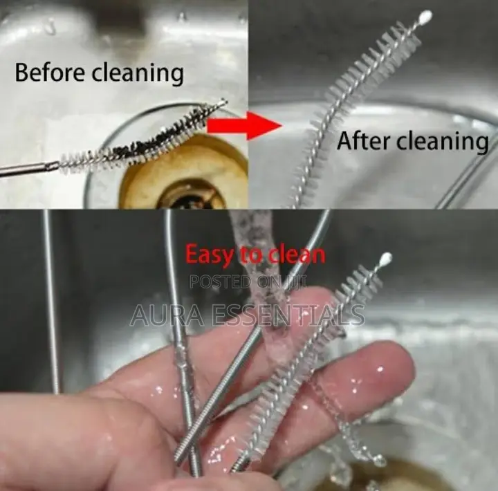 10pcs Stainless Soft Hair Nylon Cleaning Brushes Set