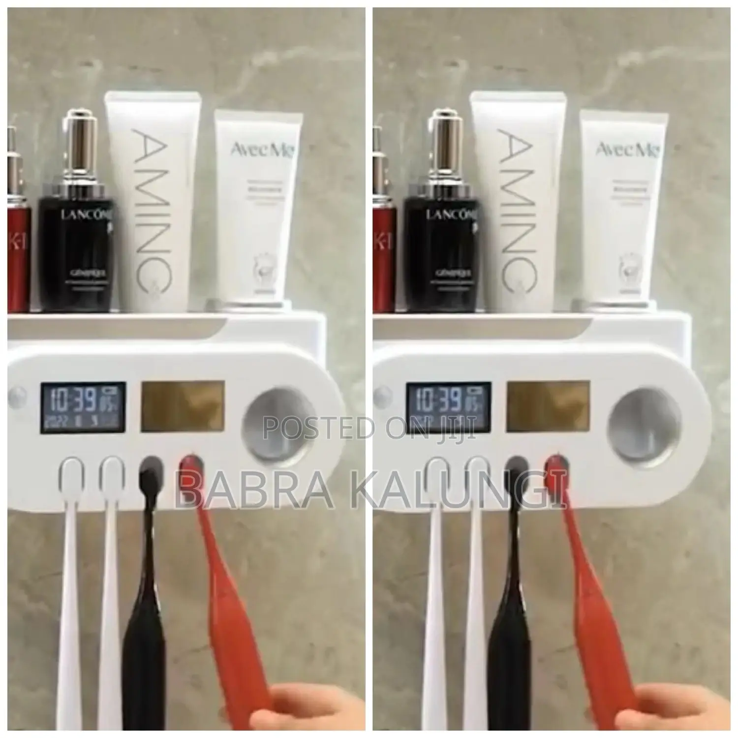 Multi_ Functional Tooth Brush Holder With Paste Dispenser