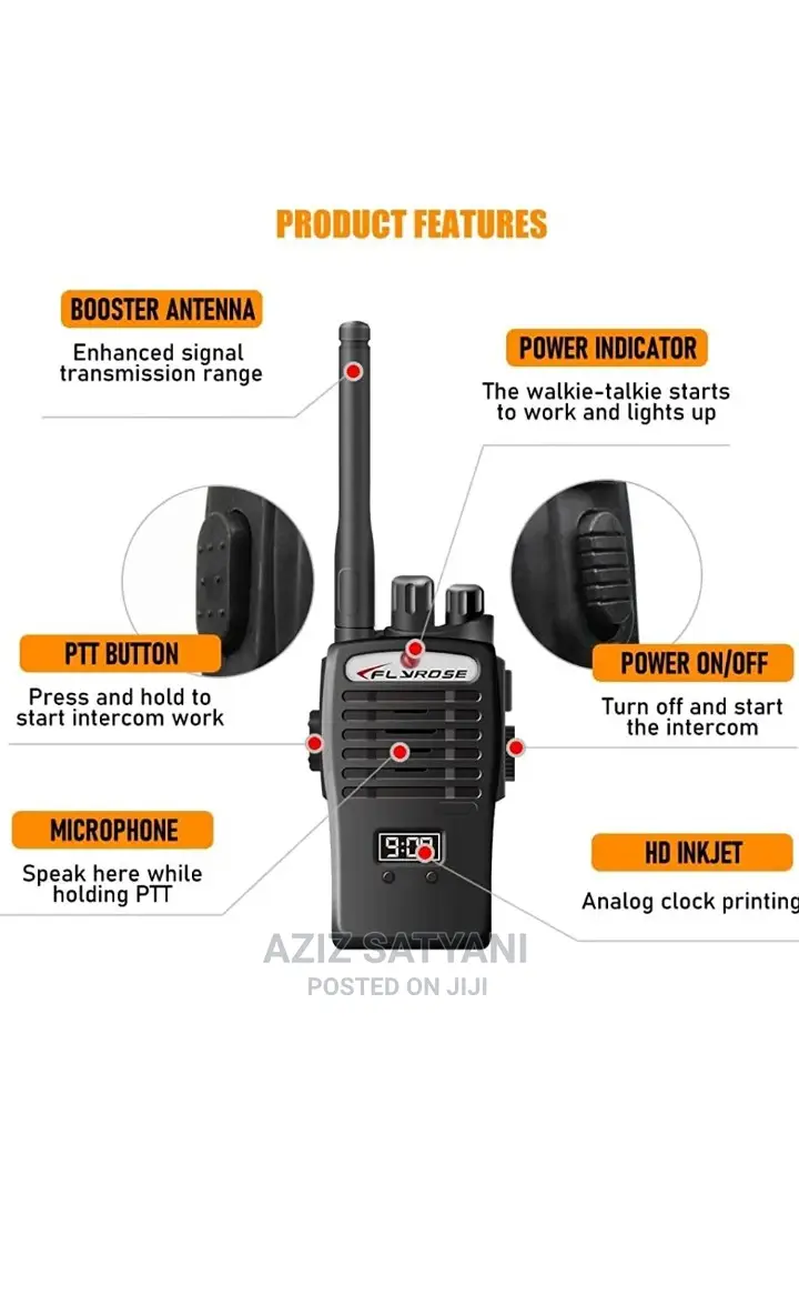 Interphone Short Range Walkie Talkies Two Way Radio