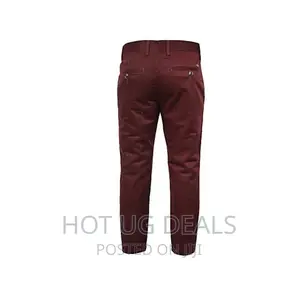 Pack of 3pcs Men’S Khaki Trousers- Green,Maroon,Coffee Brown