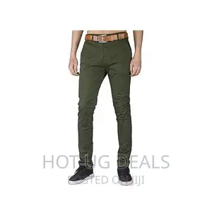 Pack of 3pcs Men’S Khaki Trousers- Green,Maroon,Coffee Brown