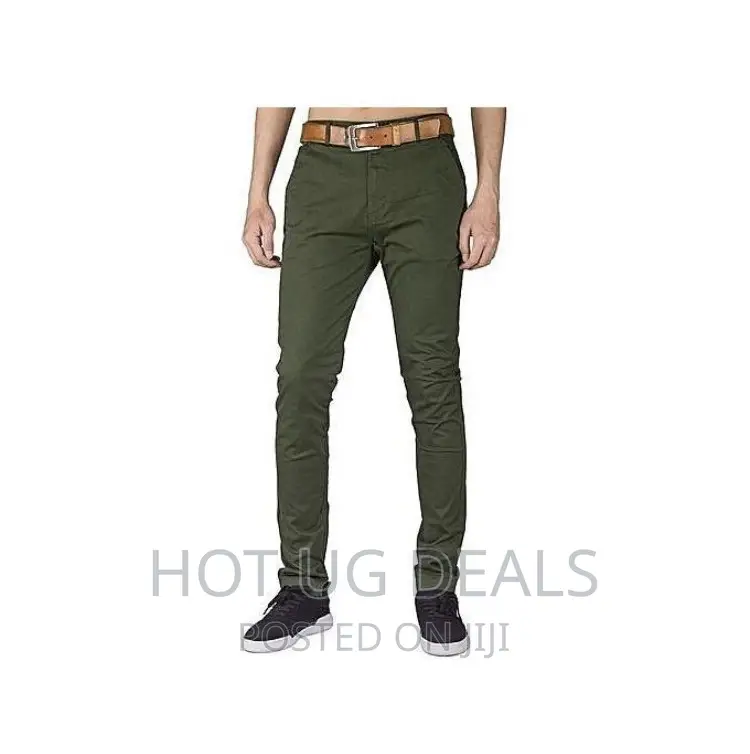 Pack of 3pcs Men’S Khaki Trousers- Green,Maroon,Coffee Brown