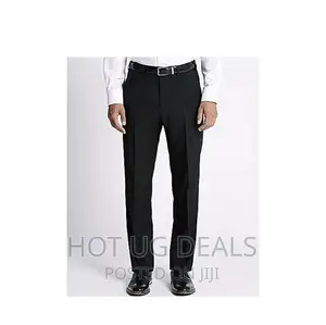 3 Pack of Formal Trousers -Black, Brown and Blue