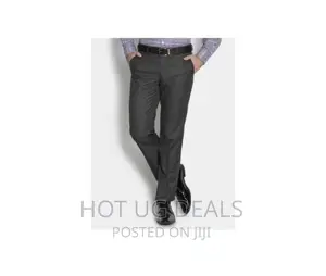 3 Pack of Formal Trousers -Black, Brown and Blue