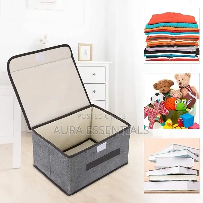 Foldable Storage Box With Lid