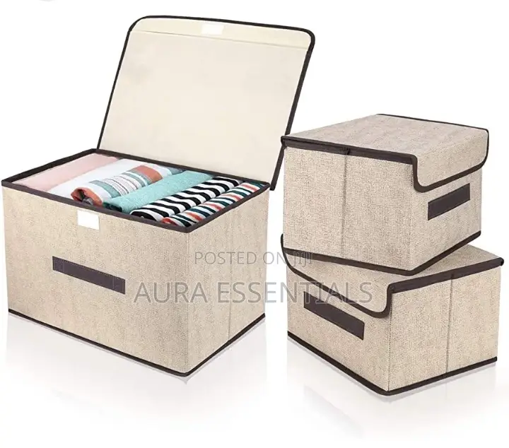 Foldable Storage Box With Lid