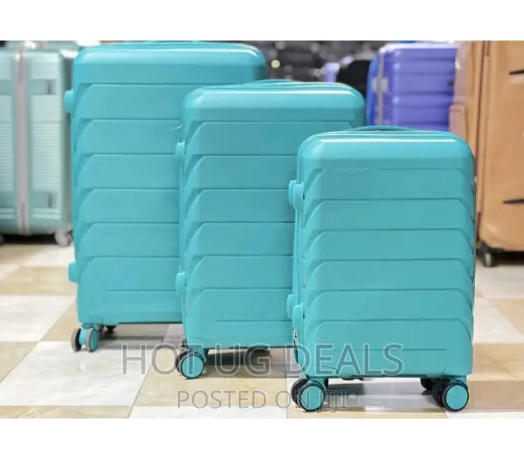 4 Wheels Plastic Travel Waterproof Suitcases