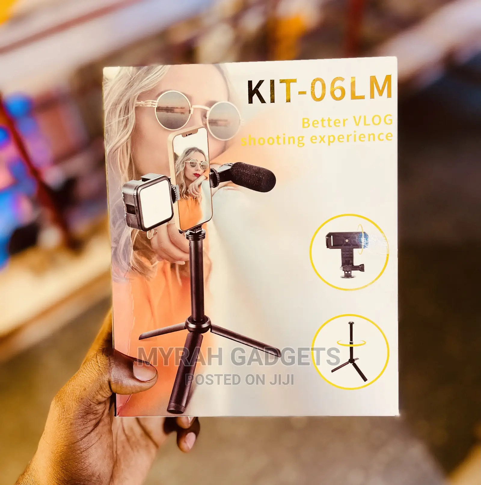 Kit-06lm Mobile Phone Broadcast Vlogging Selfie Stick