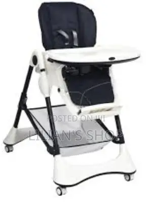 Portable Foldable Baby Dining High Chair With Wheels