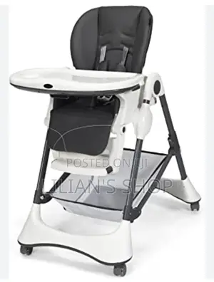 Portable Foldable Baby Dining High Chair With Wheels