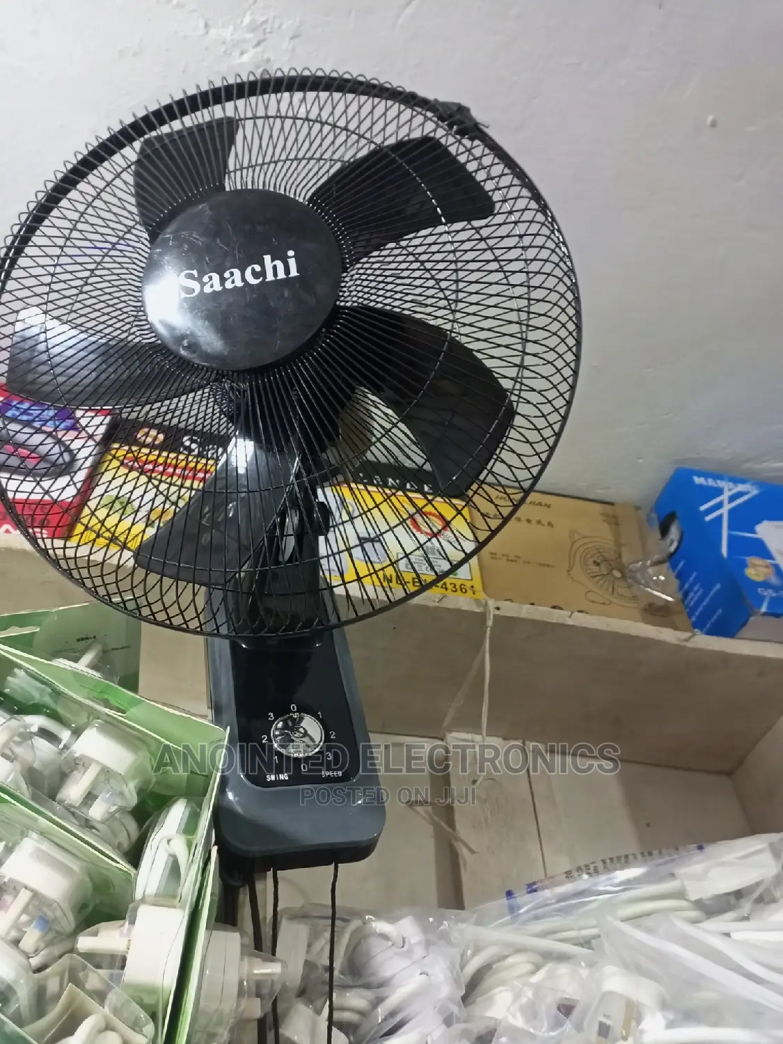 Sachi Wall Fans Black