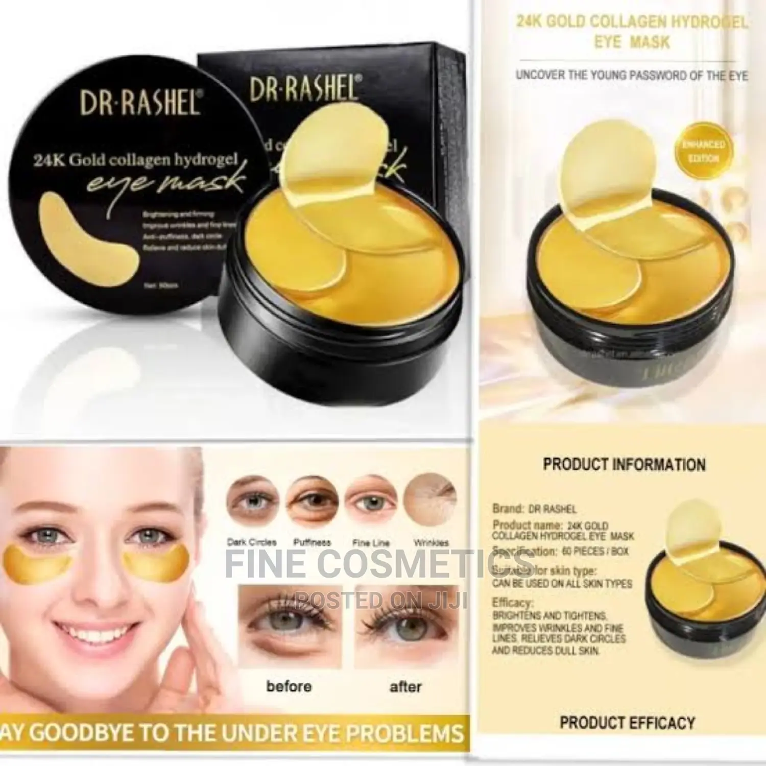 Dr Rashel Gold Collagen Anti Eye-Bags Hydrogel Eye Mask