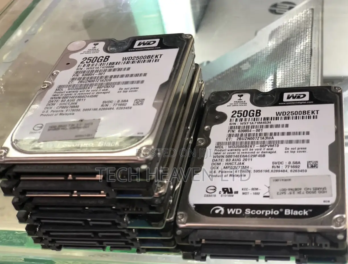 250GB Laptop Hard Drive - Sata 2.5inch