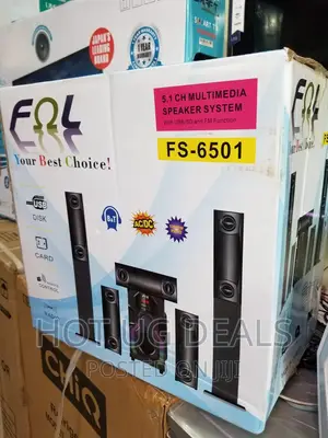 FOL 5.1 Bluetooth, FM, SD Card, USB Home Theatre – Black