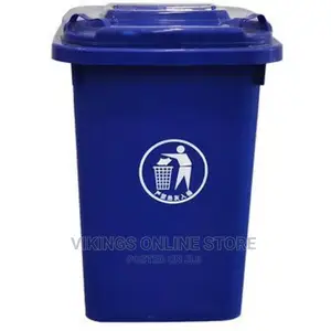 Outdoor Plastic Waste Bin, 50L