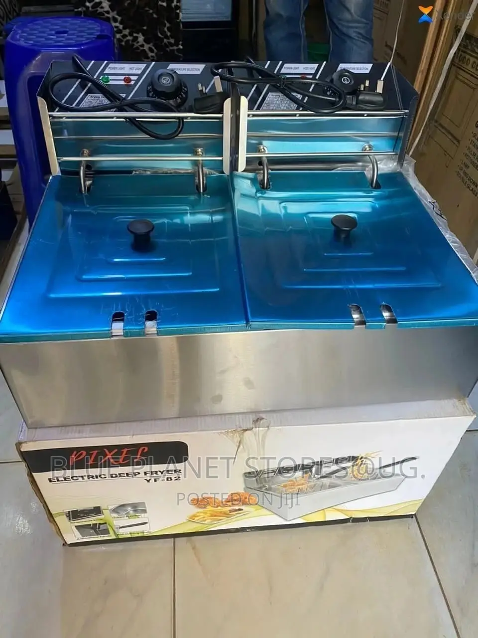 Pixel 12litres Electric Double Deep Fryers // 5kw // Yf-82