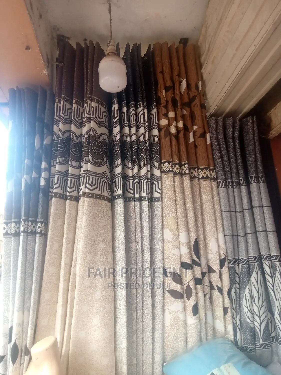 Already Made Ring Curtains.3metrs Width by 2metres Hight.
