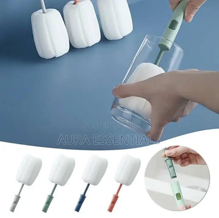 Long Handle Glass/Bottle Cleaning Sponge Brush
