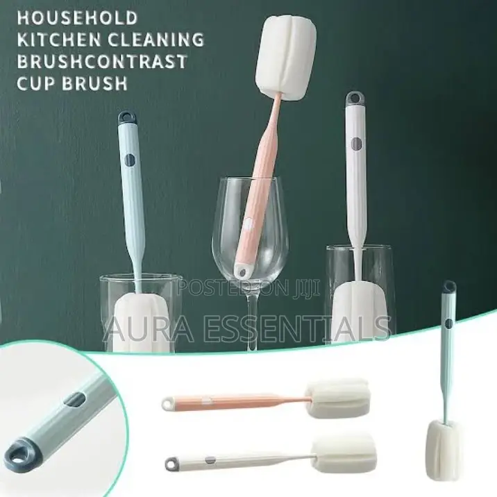 Long Handle Glass/Bottle Cleaning Sponge Brush