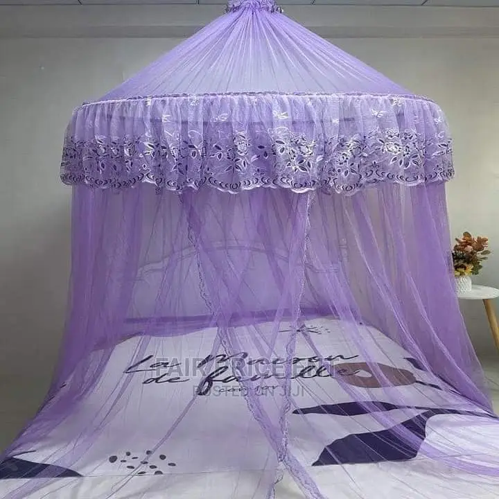 Big Super Round Mosquito Net.5x6( Purple)
