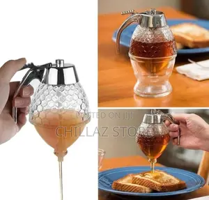 Honey Glass Dispenser.